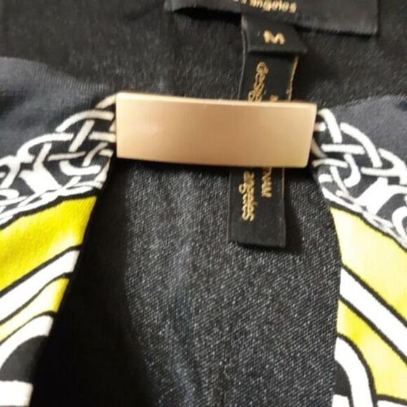 Laundry by Shelli Segal Sz Medium Jersey Shift Dress Blue Green Keyhole Neck - Picture 10 of 10